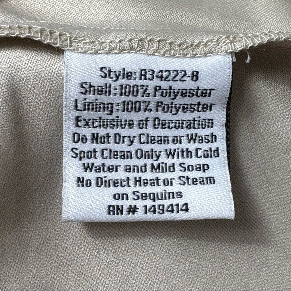 NWT Johnny Was Champagne Beaded Mesh Dress Size 4 Cocktail Party Evening Event - Picture 12 of 14